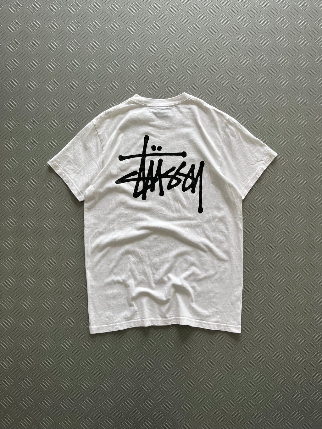 STUSSY BASIC WHITE TSHIRT
