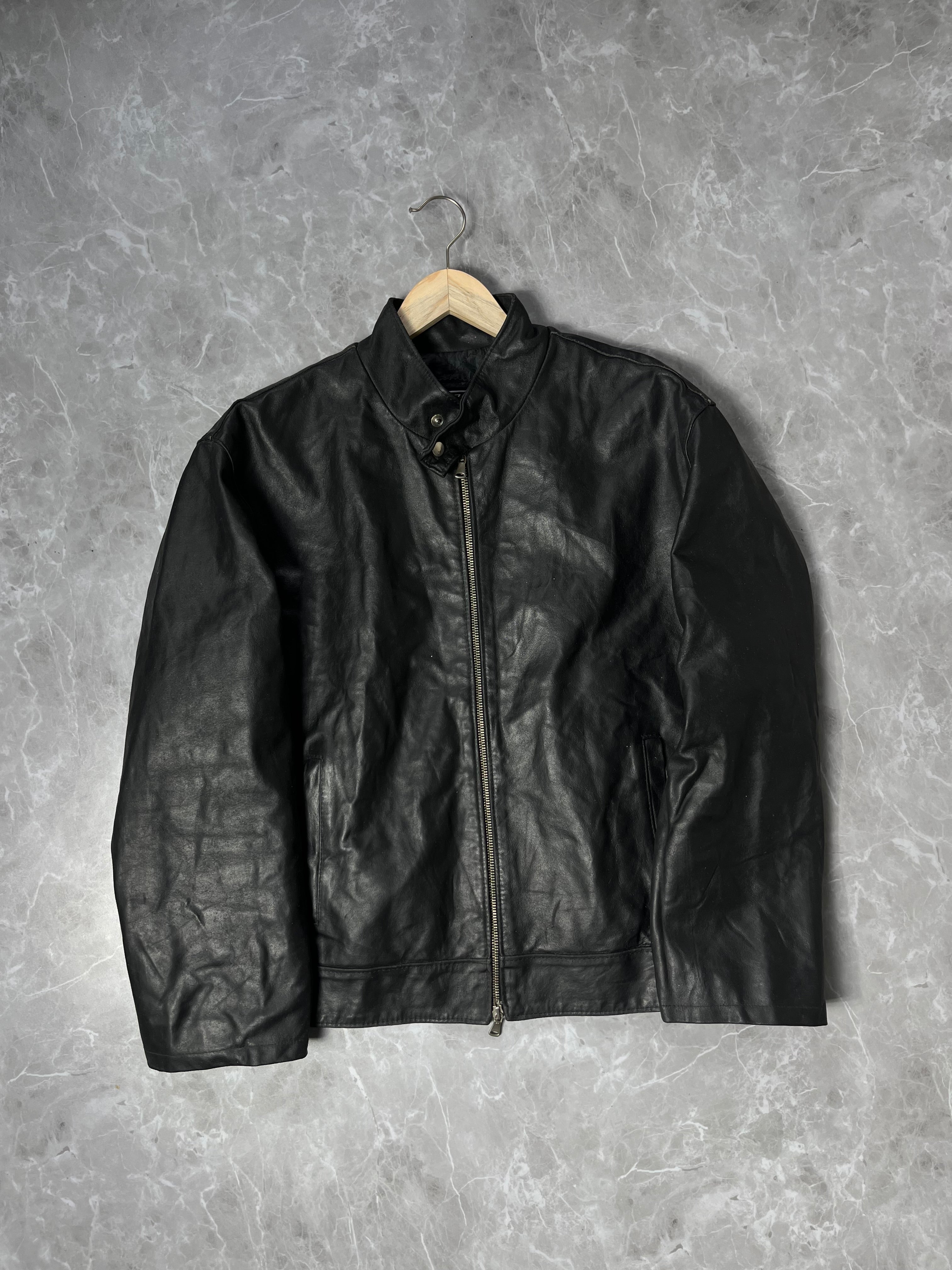 LEATHER BIKER JACKET