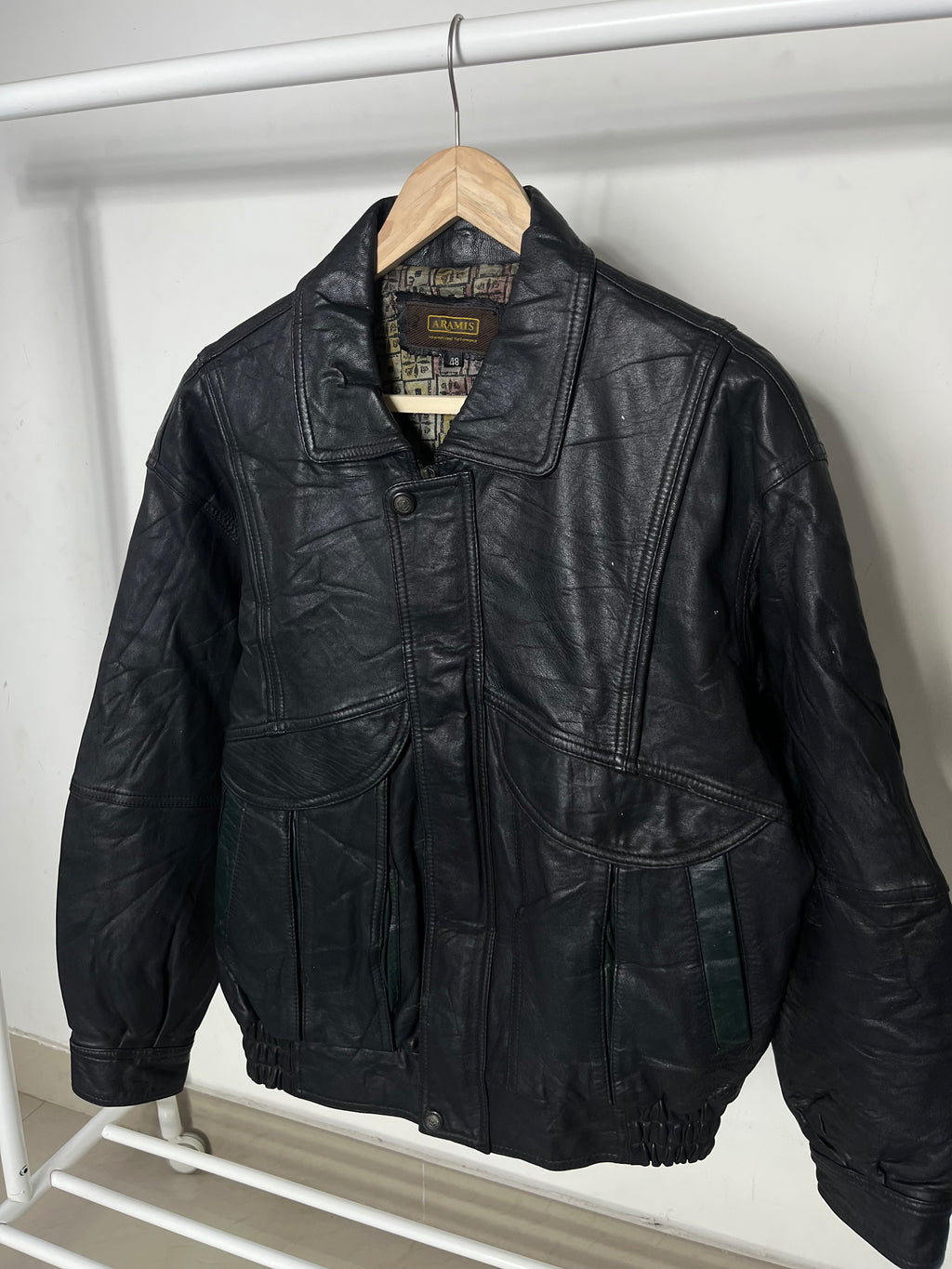 PILOT BOMBER LEATHER JACKET