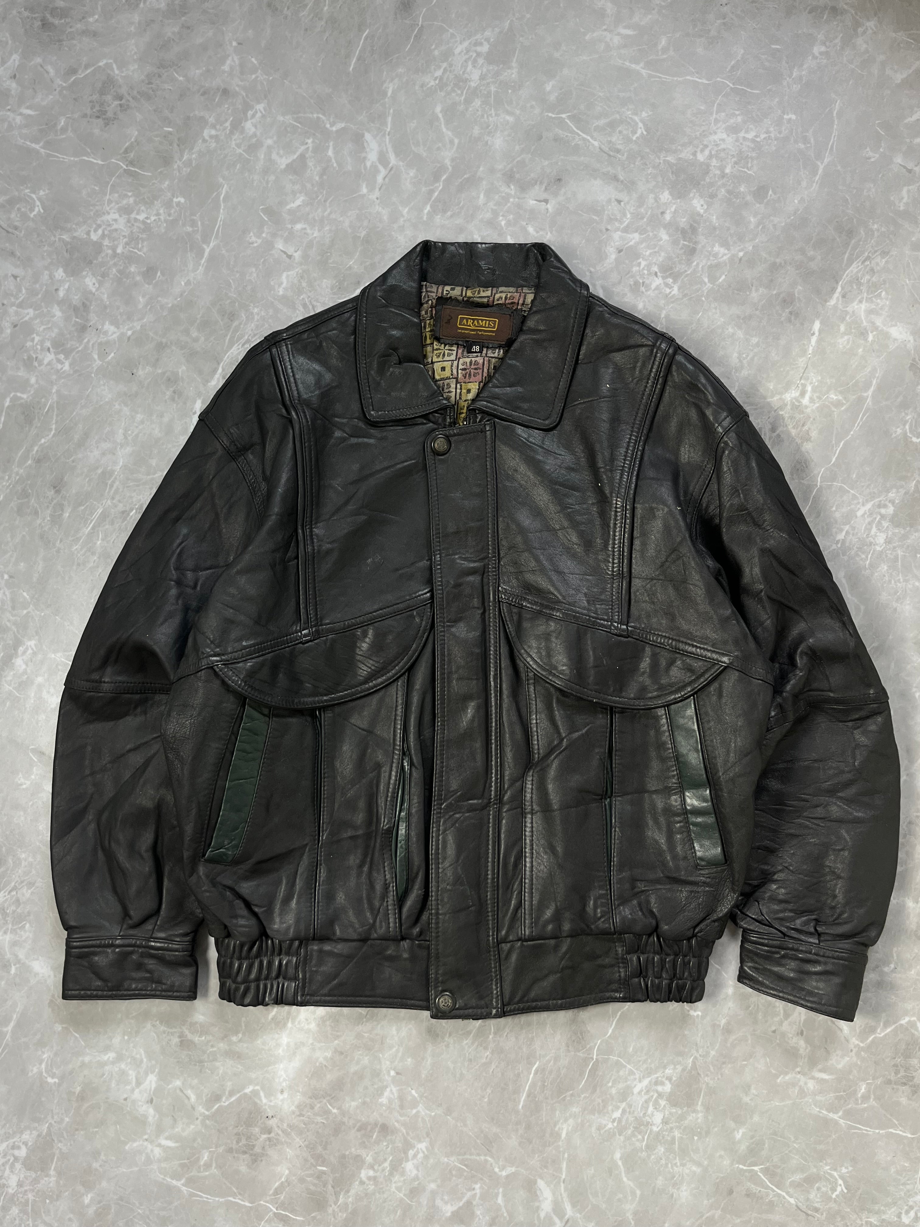 PILOT BOMBER LEATHER JACKET