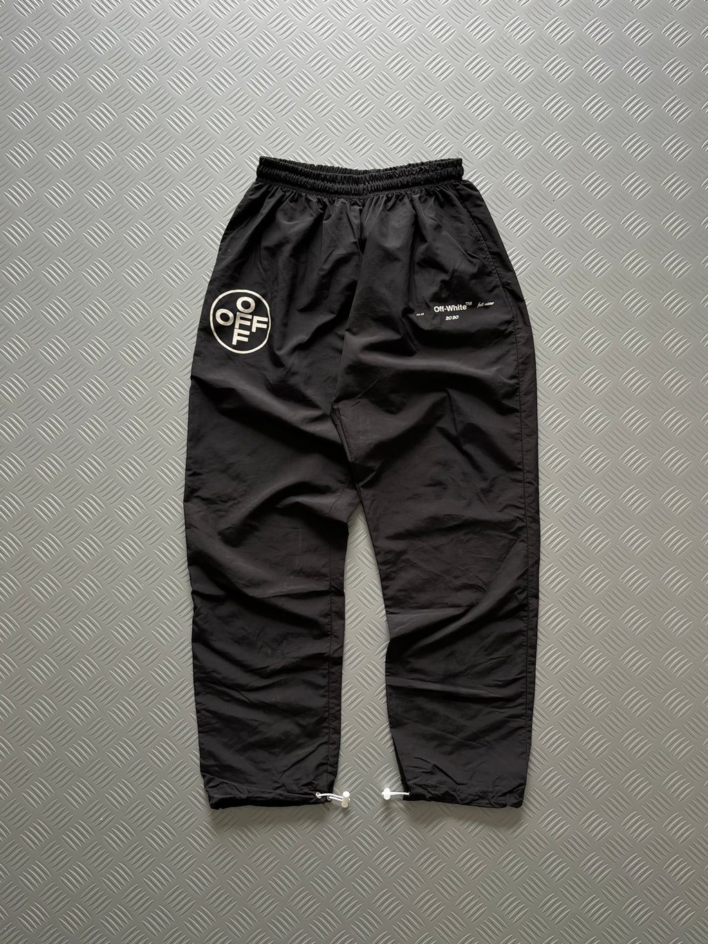 OFF WHITE BOOTLEG PARACHUTE PANT