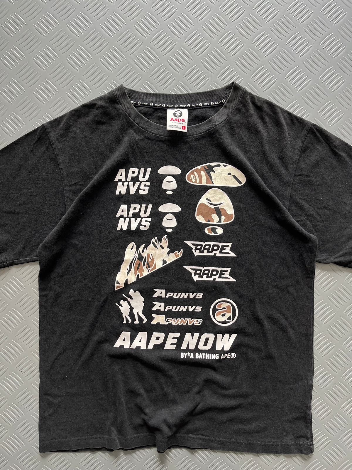 AAPE NOW MOON FACE CAMO TSHIRT