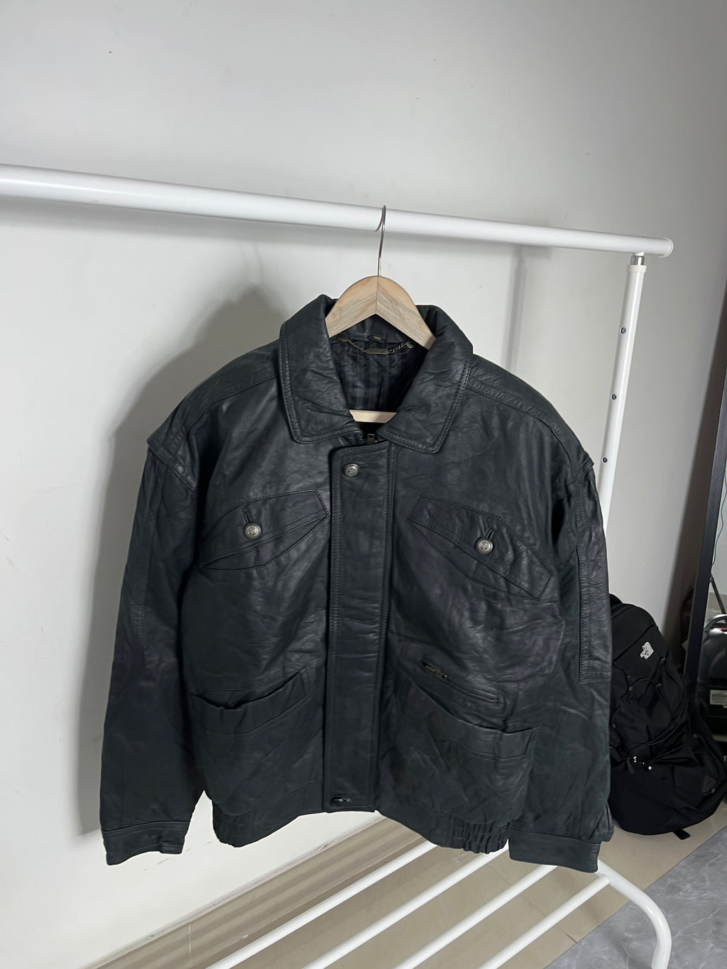 PILOT BOMBER LEATHER JACKET