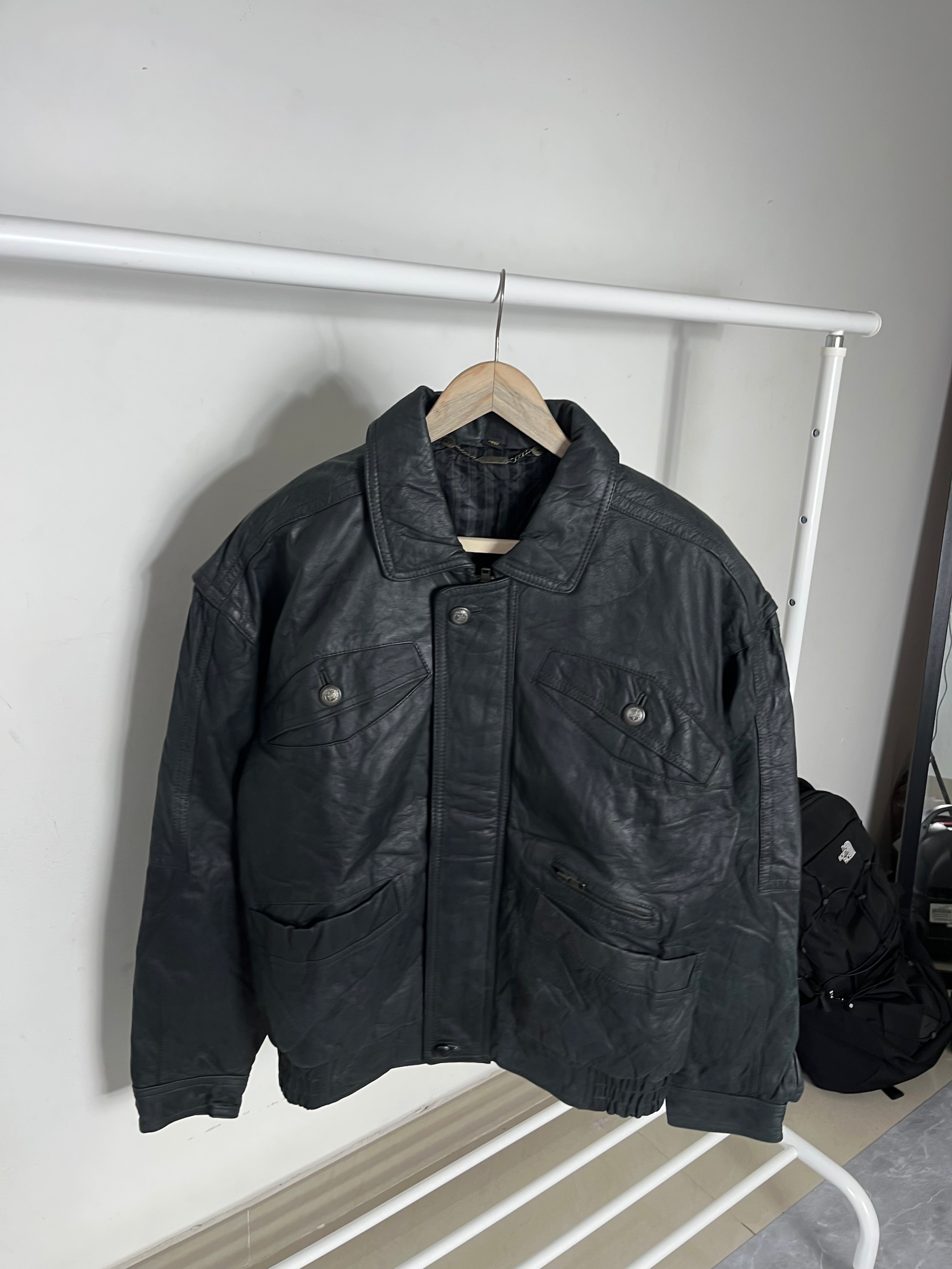 PILOT BOMBER LEATHER JACKET