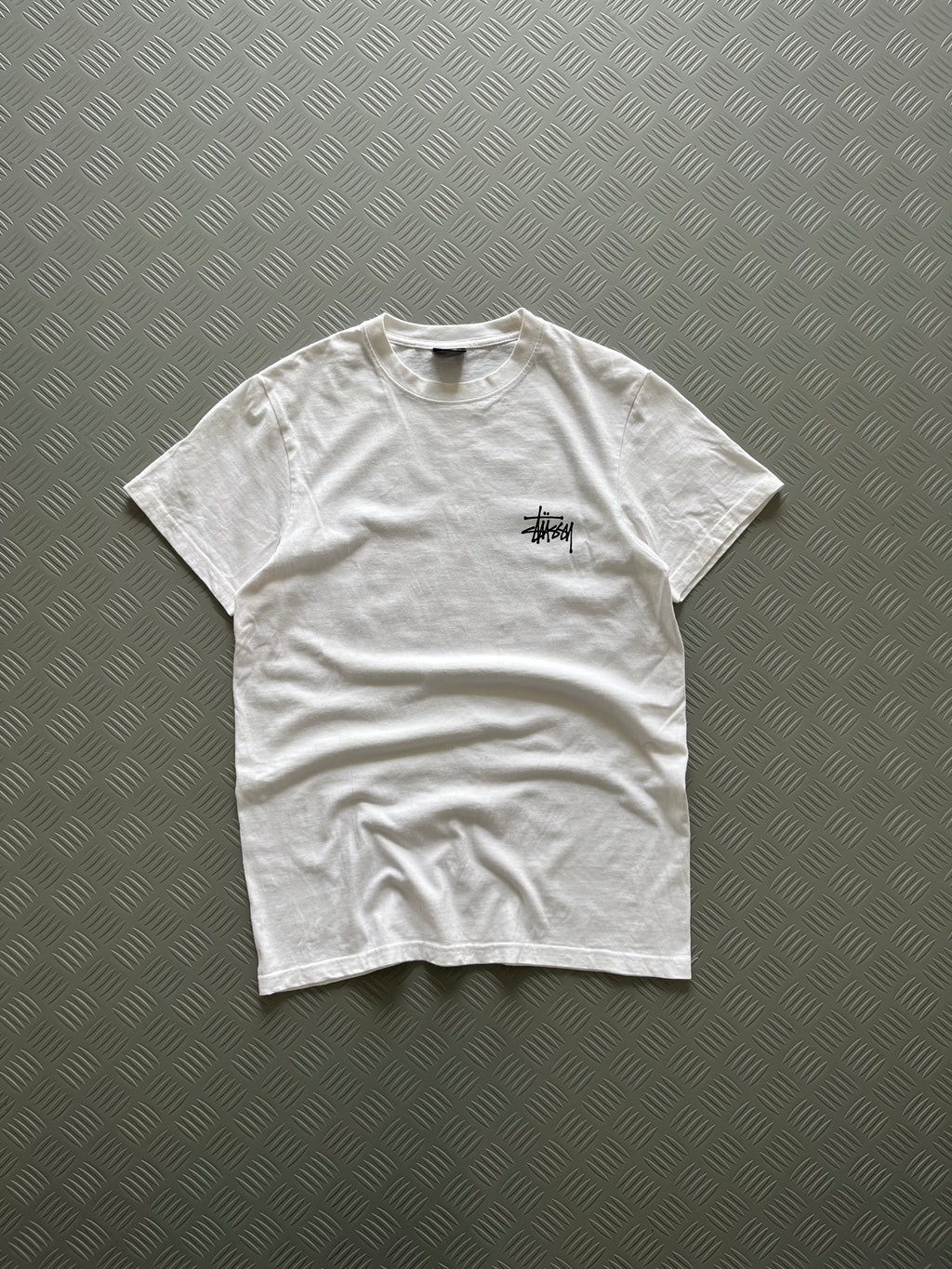 STUSSY BASIC WHITE TSHIRT