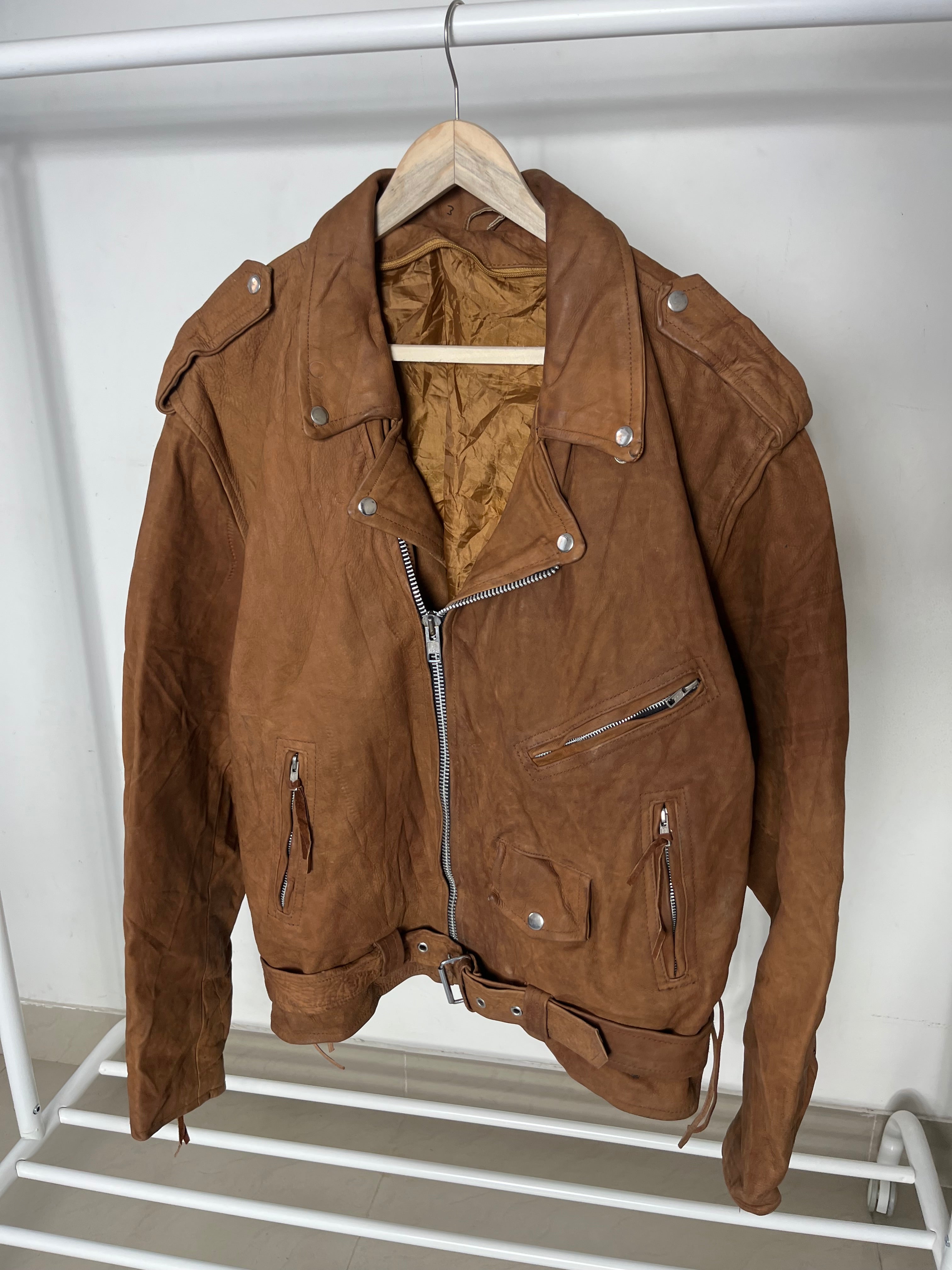 SUEDE LEATHER MOTORCYCLE JACKET