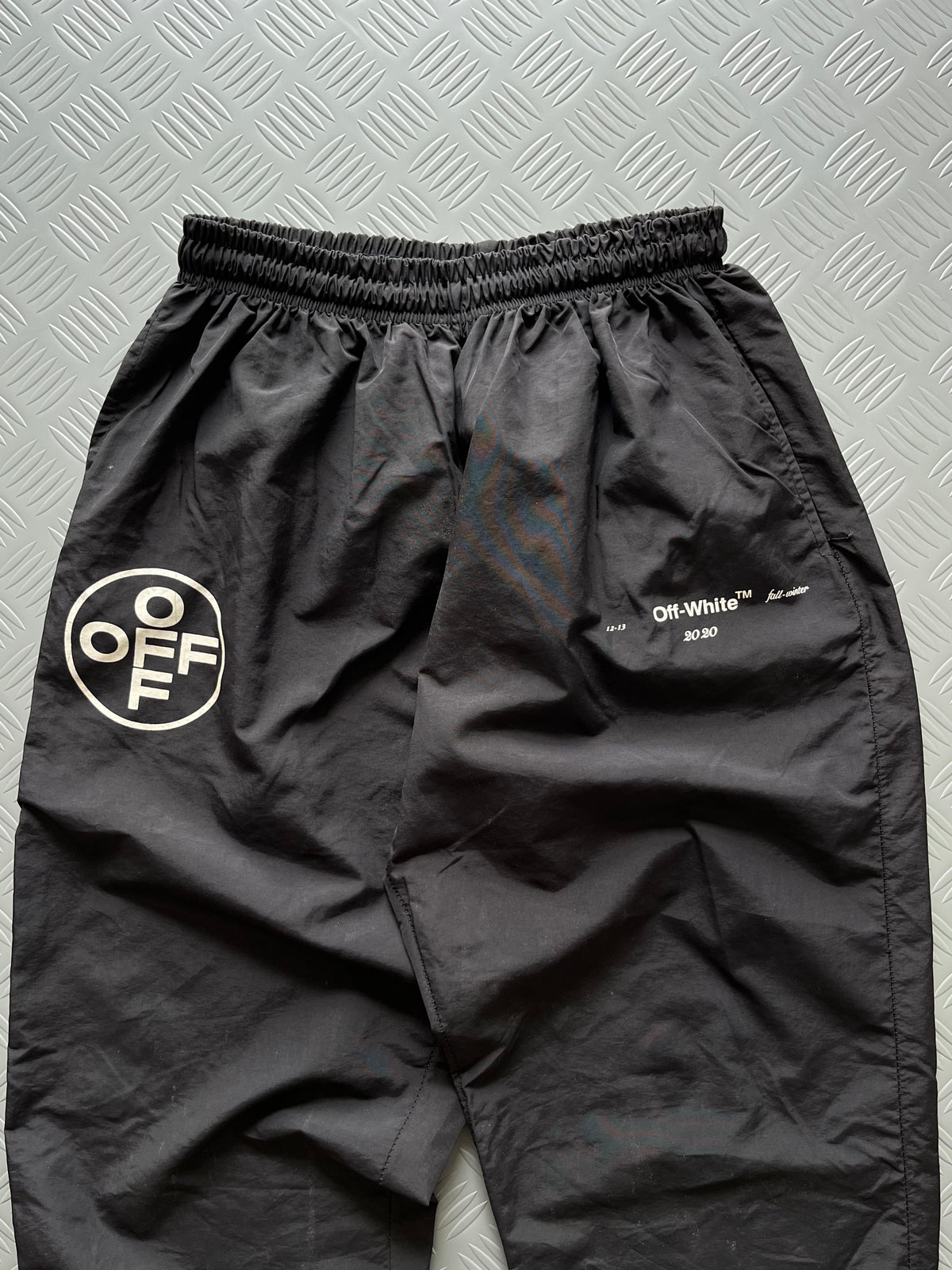 OFF WHITE BOOTLEG PARACHUTE PANT