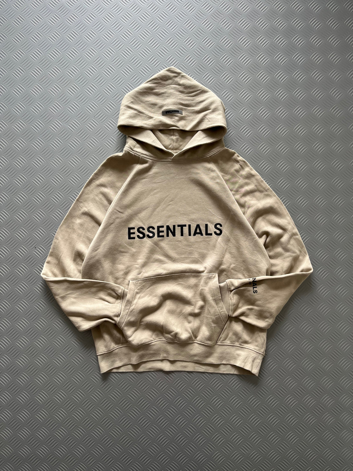 FOG ESSENTIALS SS20 SILICON APPLIQUE OLIVE HOODIE