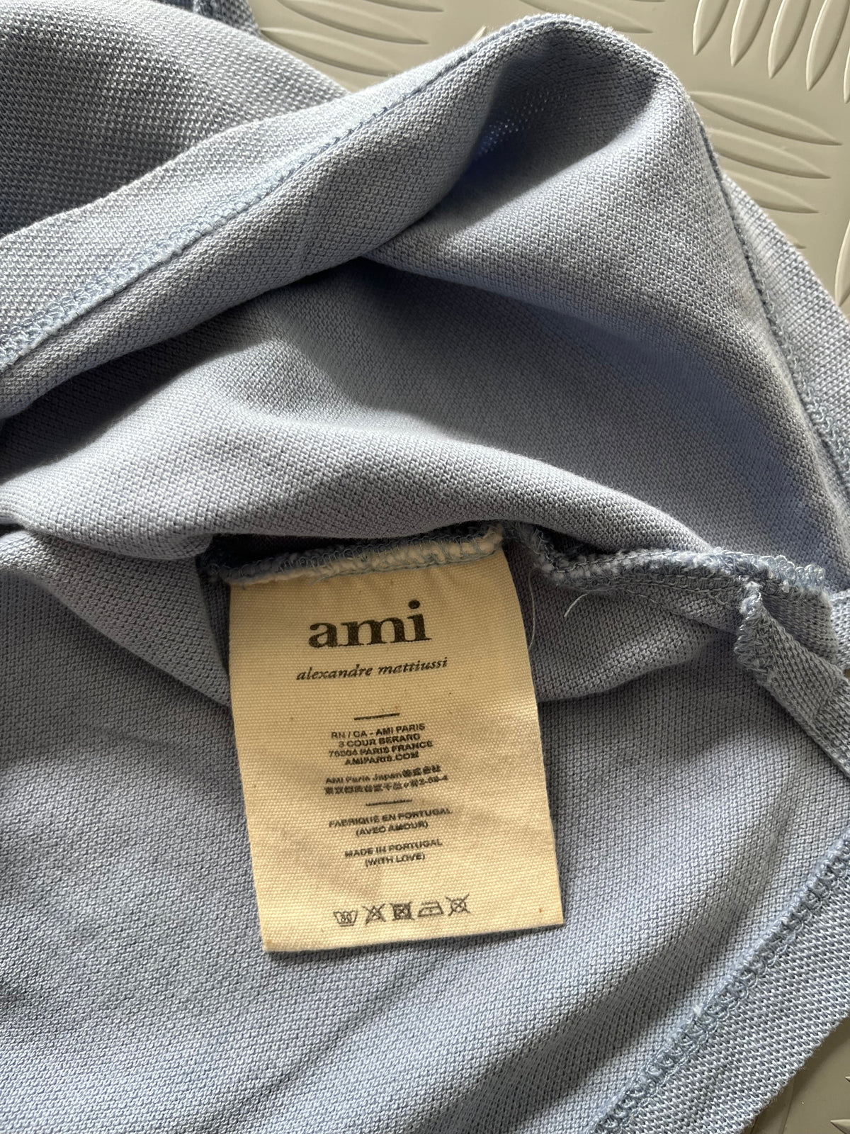 AMI PARIS ICONIC POLO TSHIRT