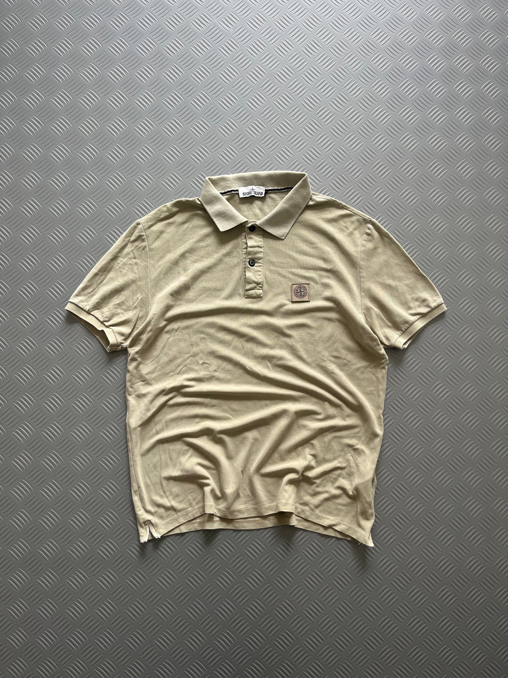 STONE ISLAND BEIGE POLO TSHIRT