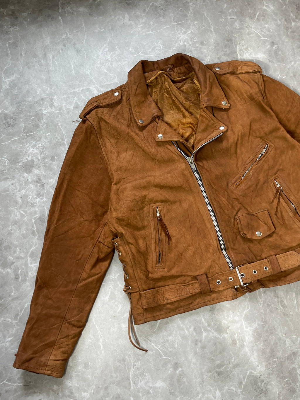 SUEDE LEATHER MOTORCYCLE JACKET