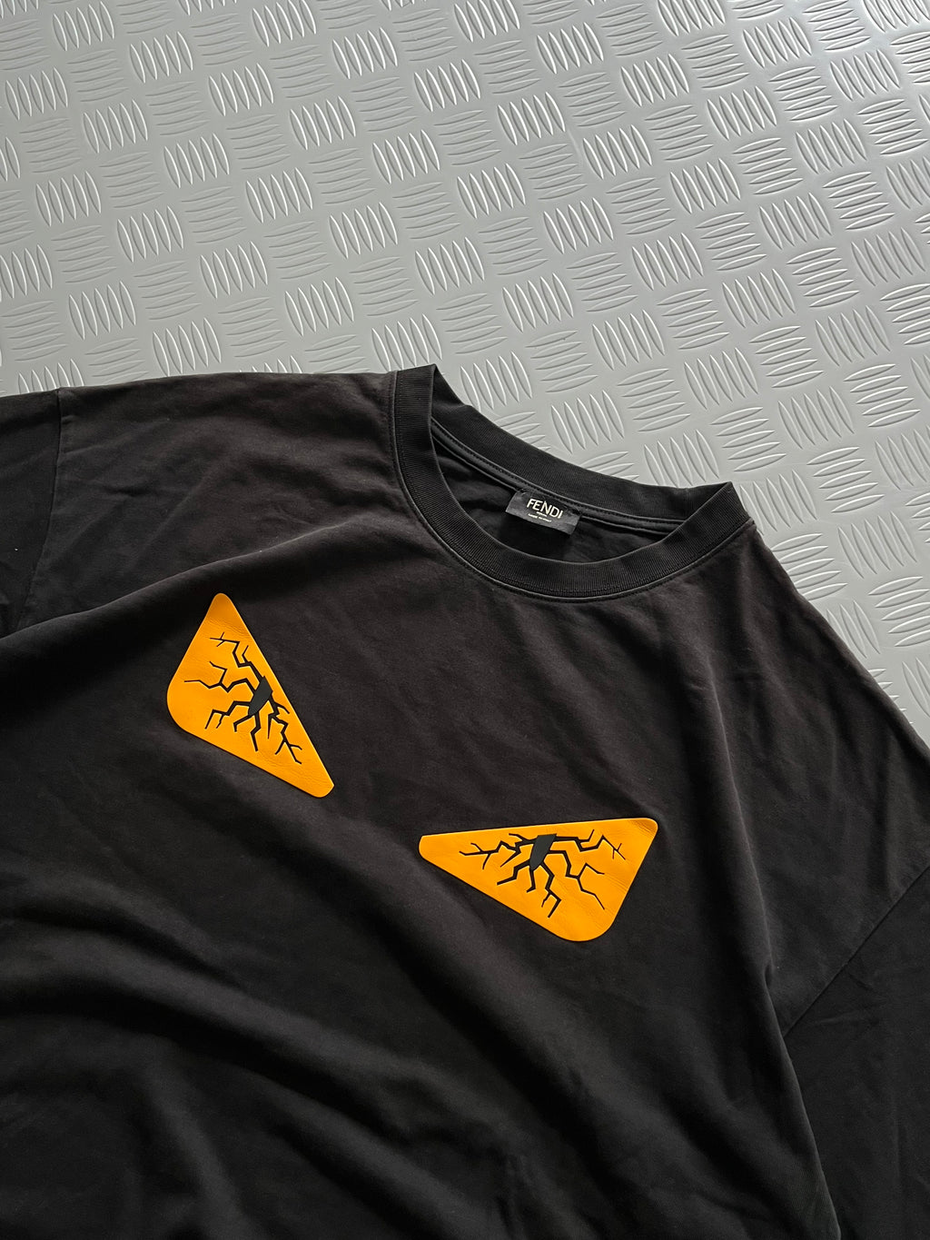 FENDI ICONIC YELLOW MONSTER EYES TSHIRT