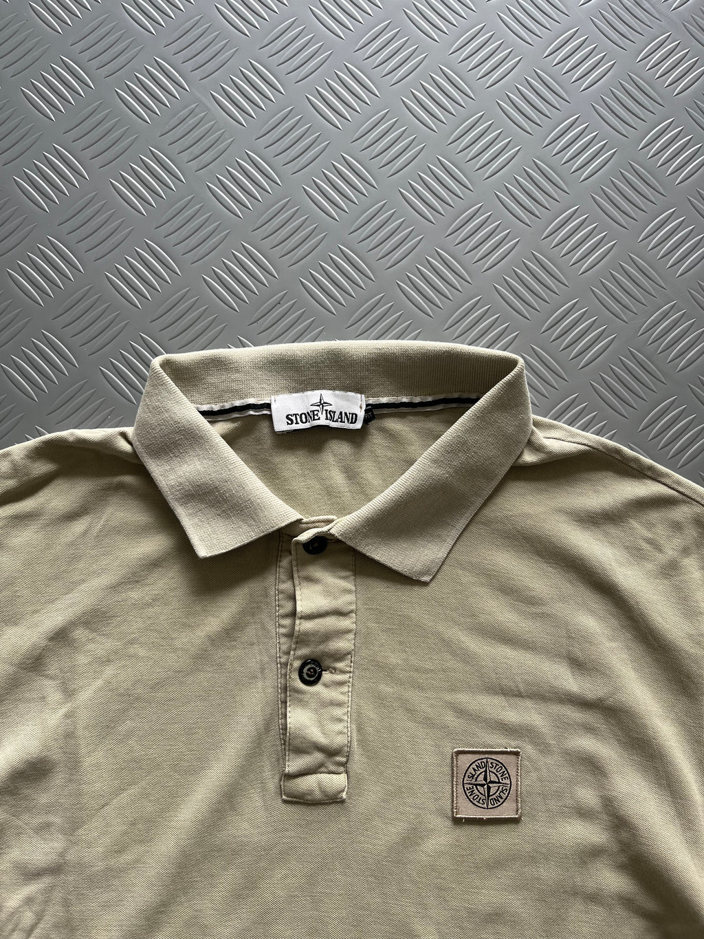 STONE ISLAND BEIGE POLO TSHIRT