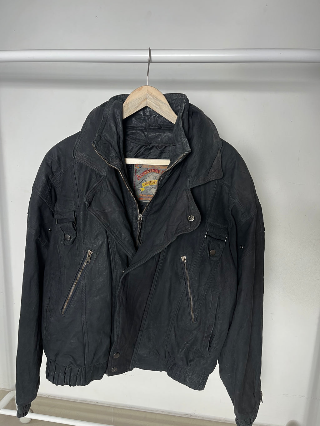 DOUBLE LAYER LEATHER JACKET