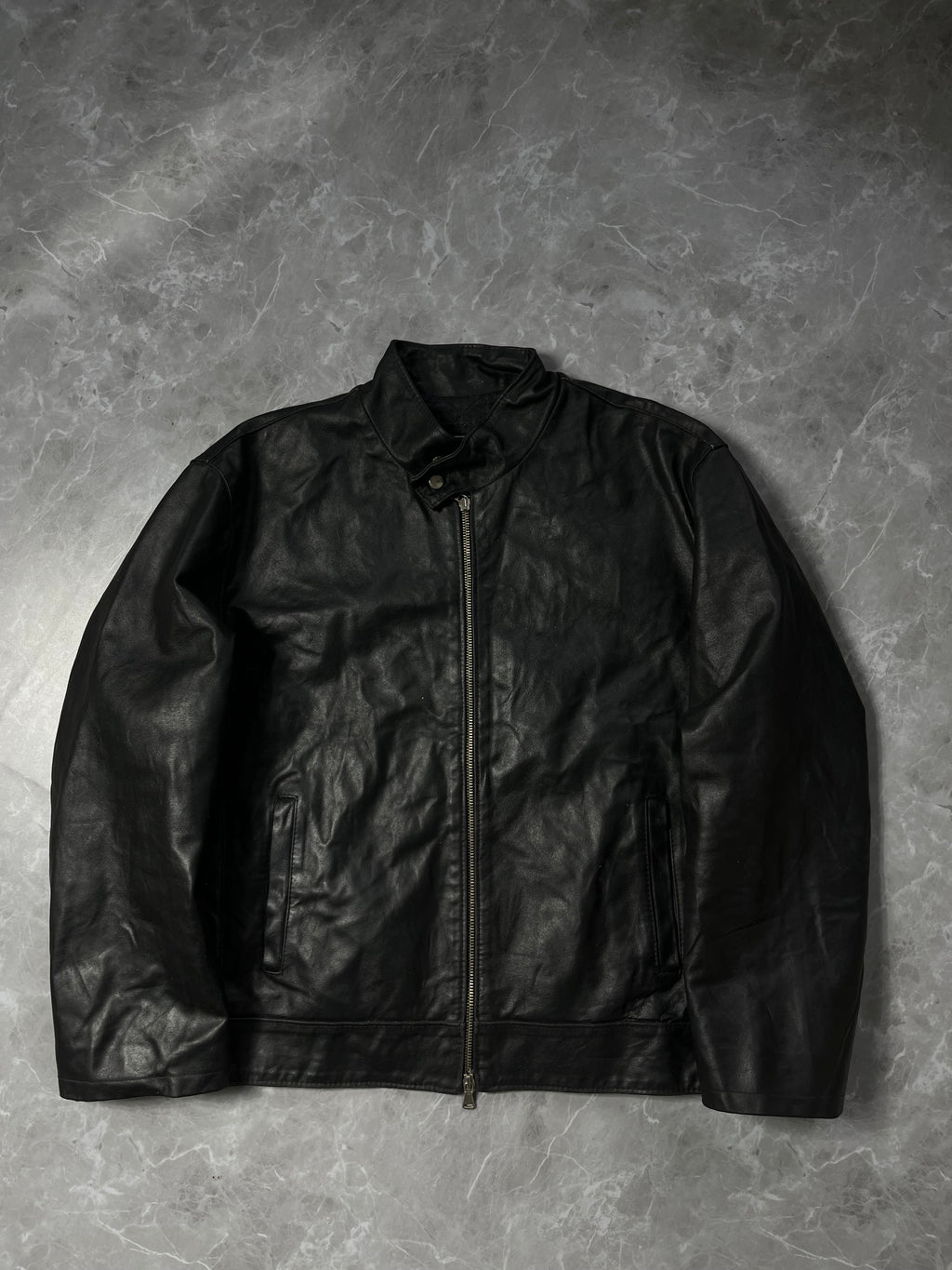 LEATHER BIKER JACKET