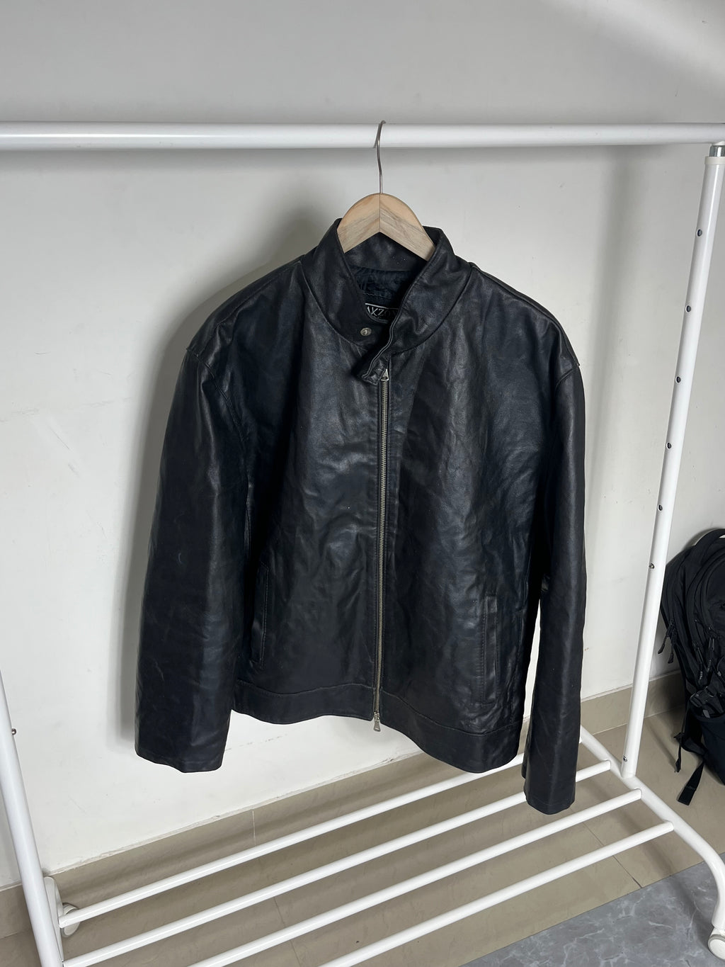 LEATHER BIKER JACKET