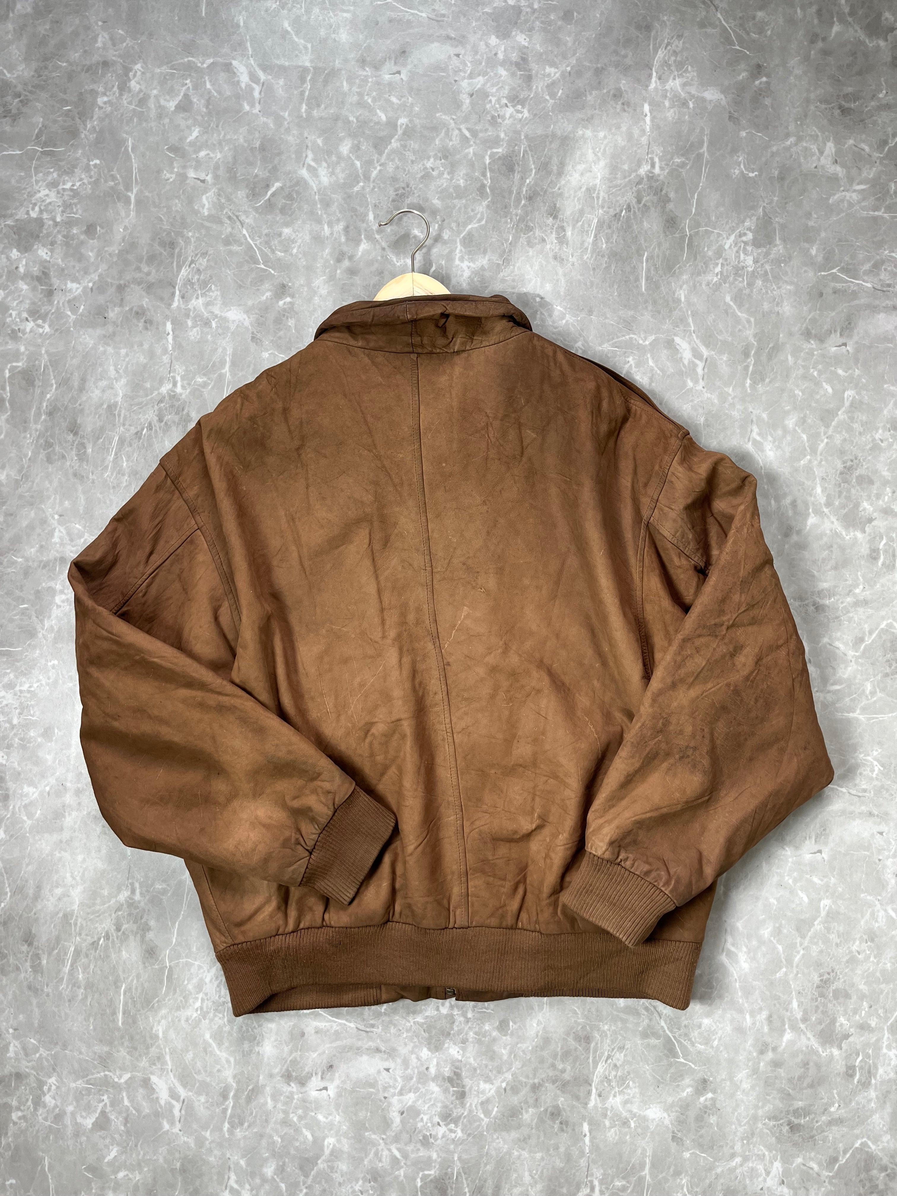GENUINE BOMBER LEATHER JACKET
