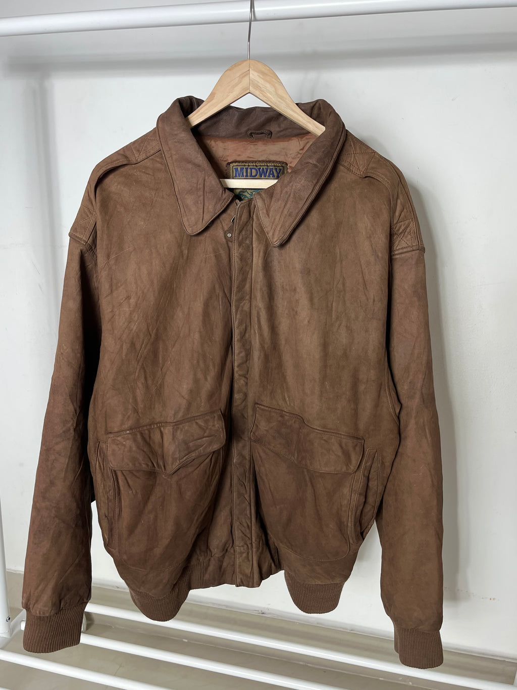 GENUINE BOMBER LEATHER JACKET