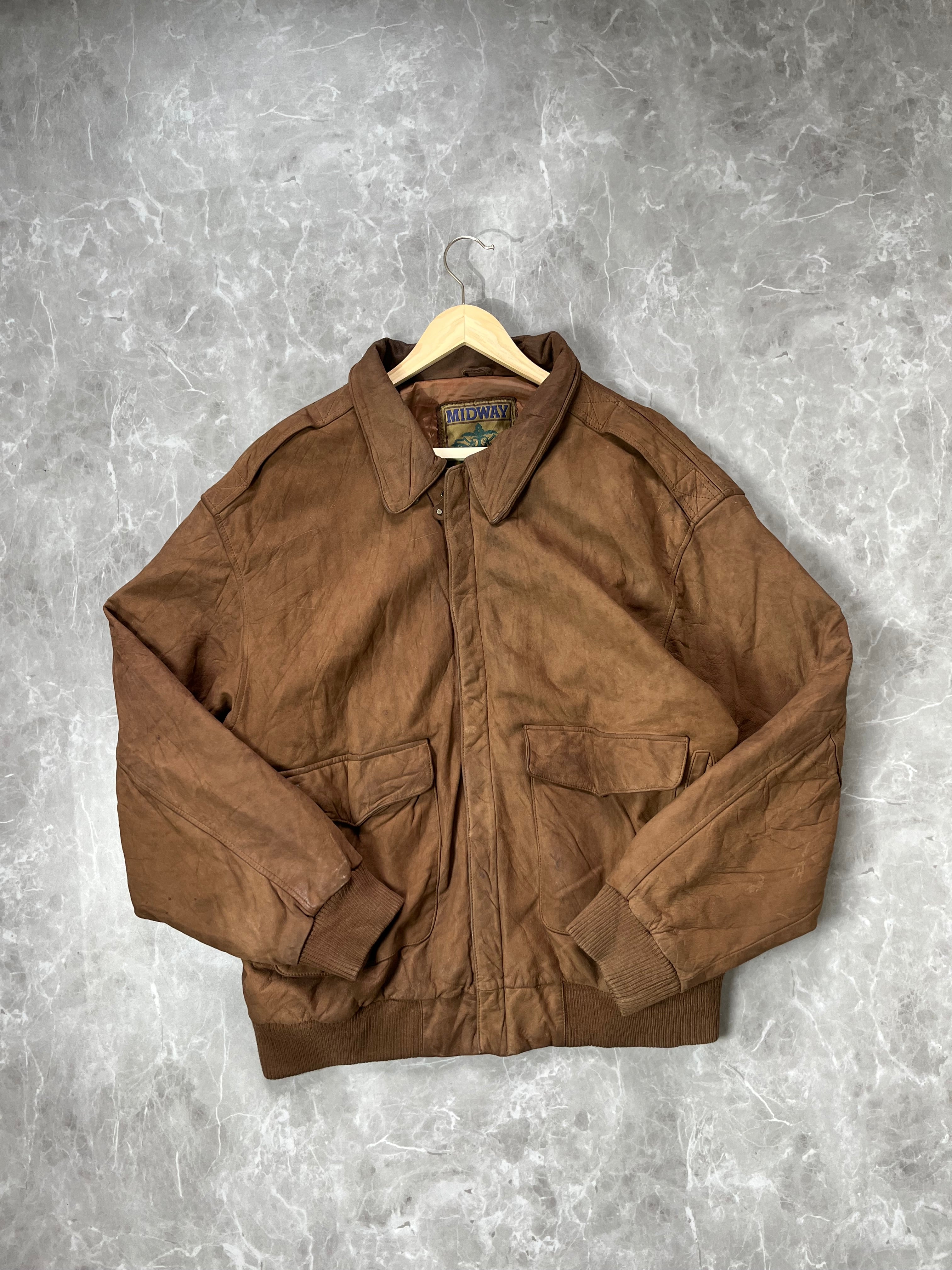GENUINE BOMBER LEATHER JACKET