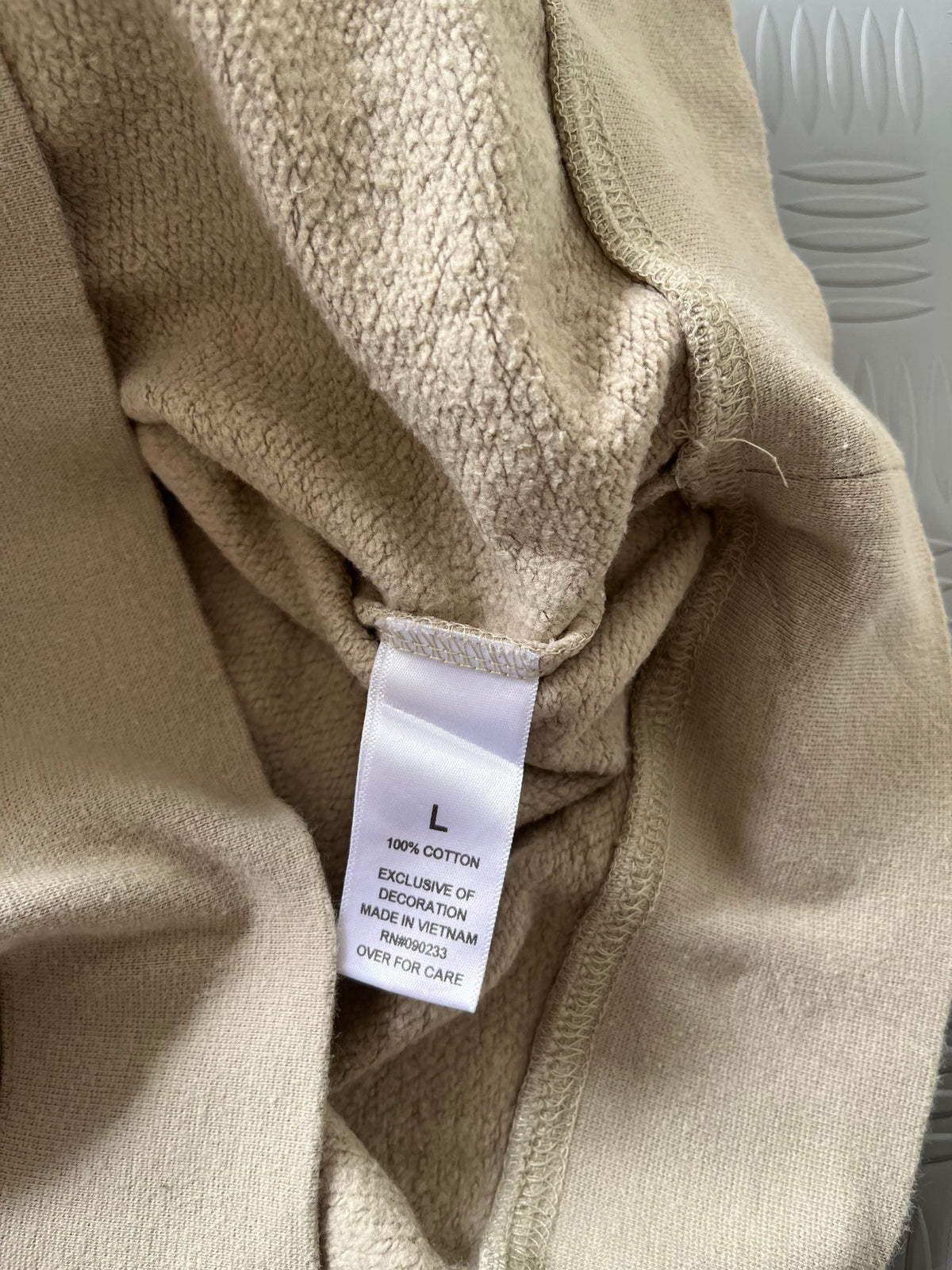 FOG ESSENTIALS SS20 SILICON APPLIQUE OLIVE HOODIE