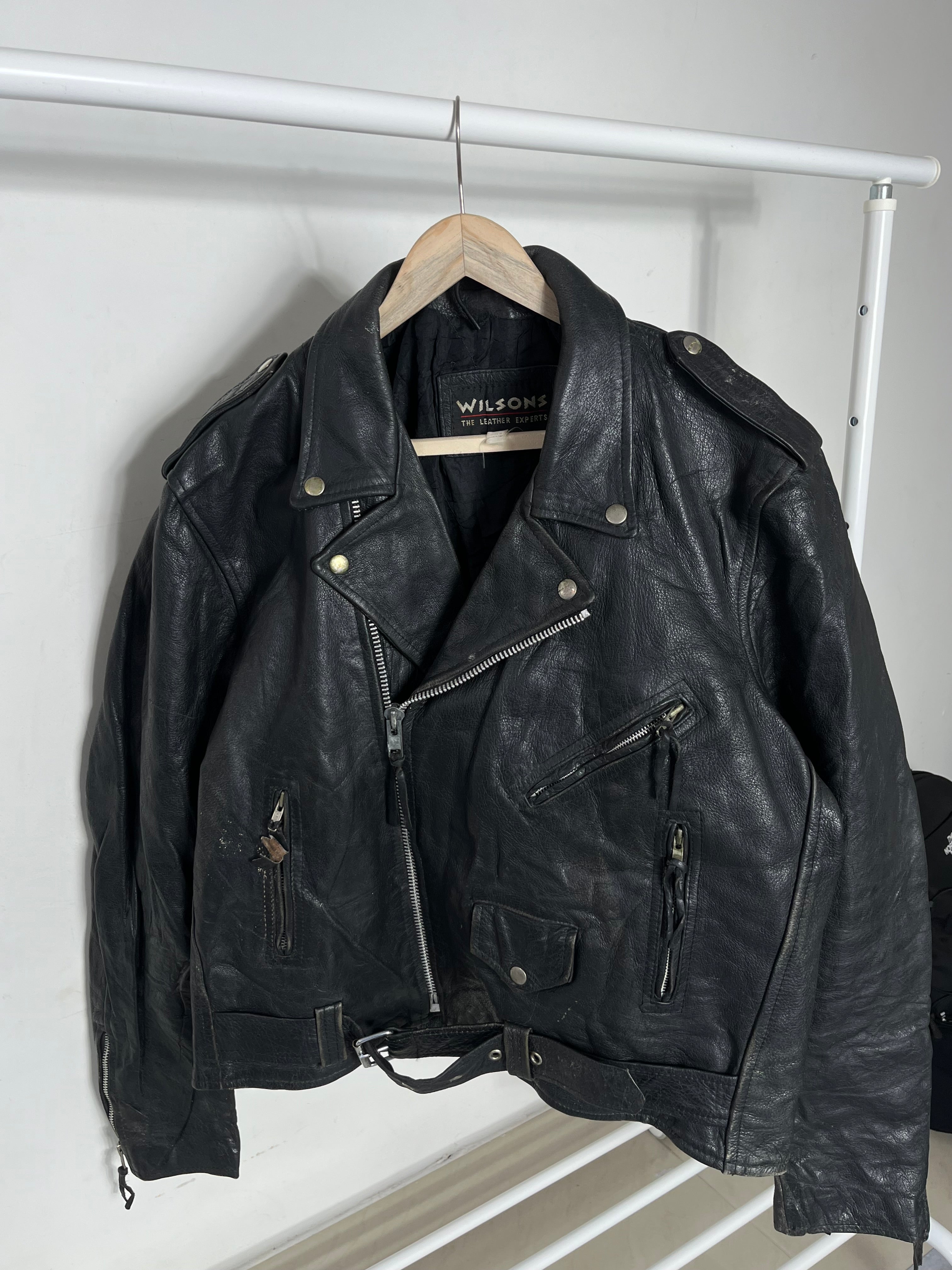 GENUINE LEATHER MOTORCYCLE JACKET