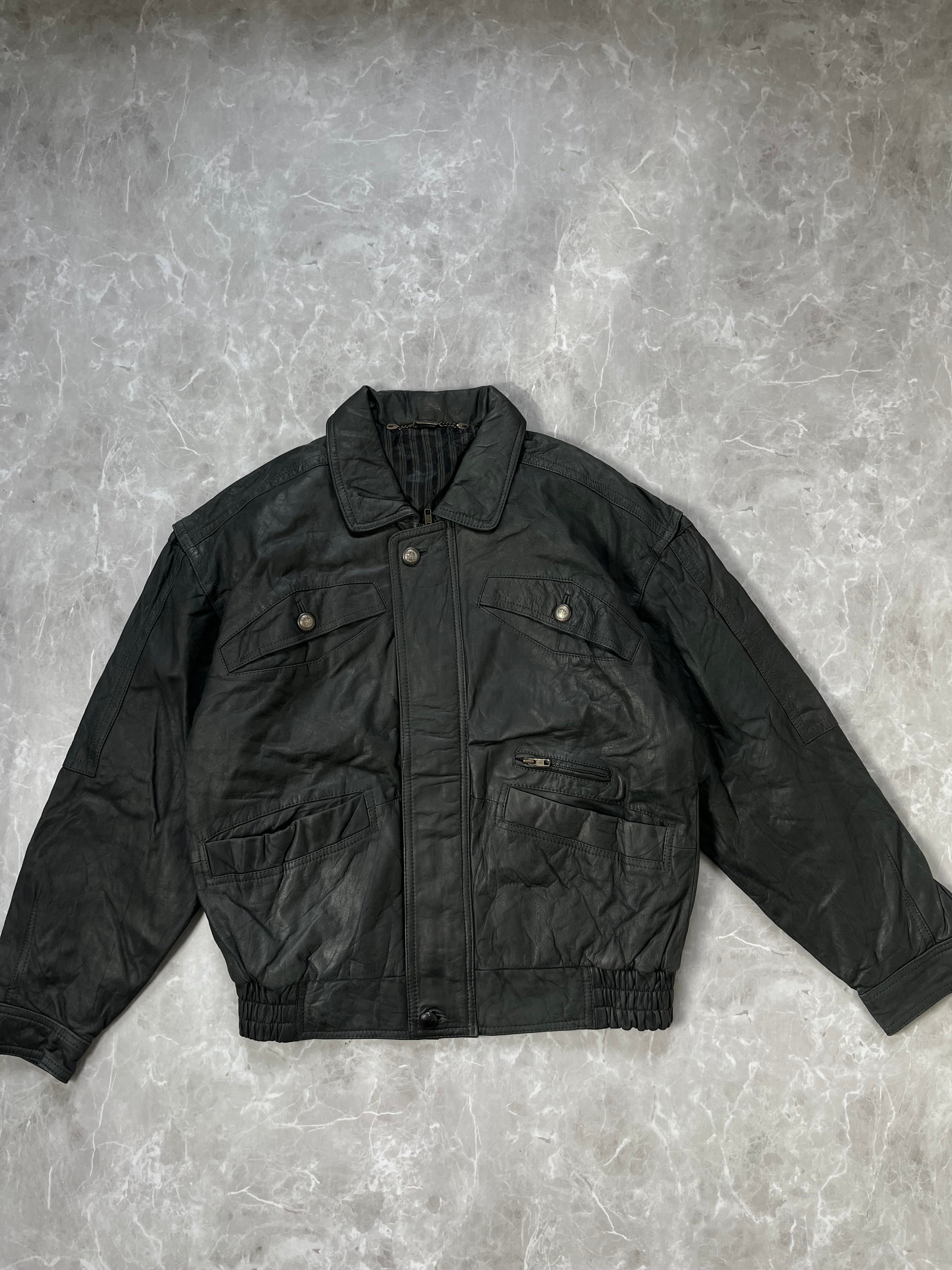 PILOT BOMBER LEATHER JACKET