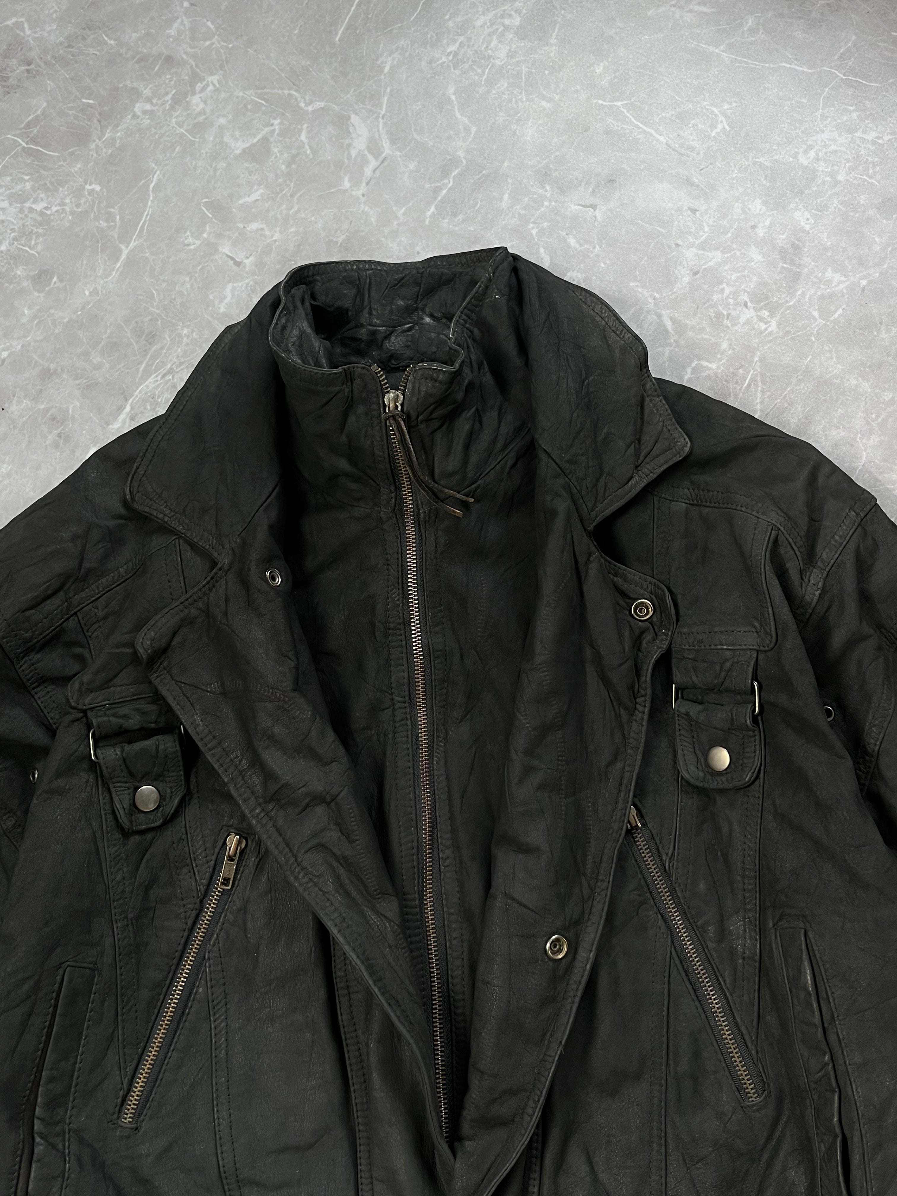 DOUBLE LAYER LEATHER JACKET