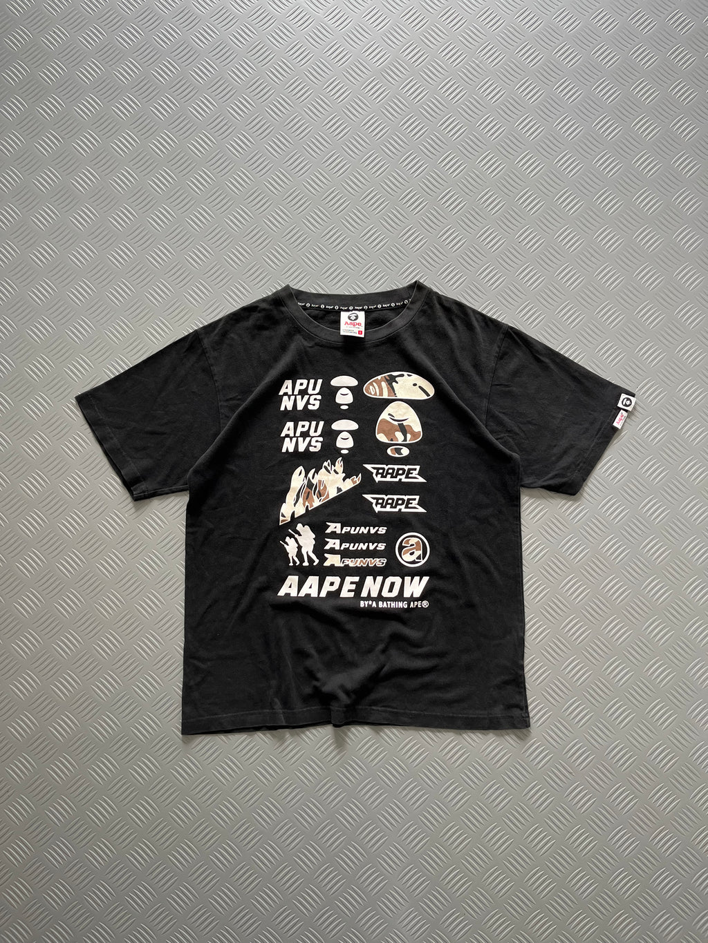 AAPE NOW MOON FACE CAMO TSHIRT