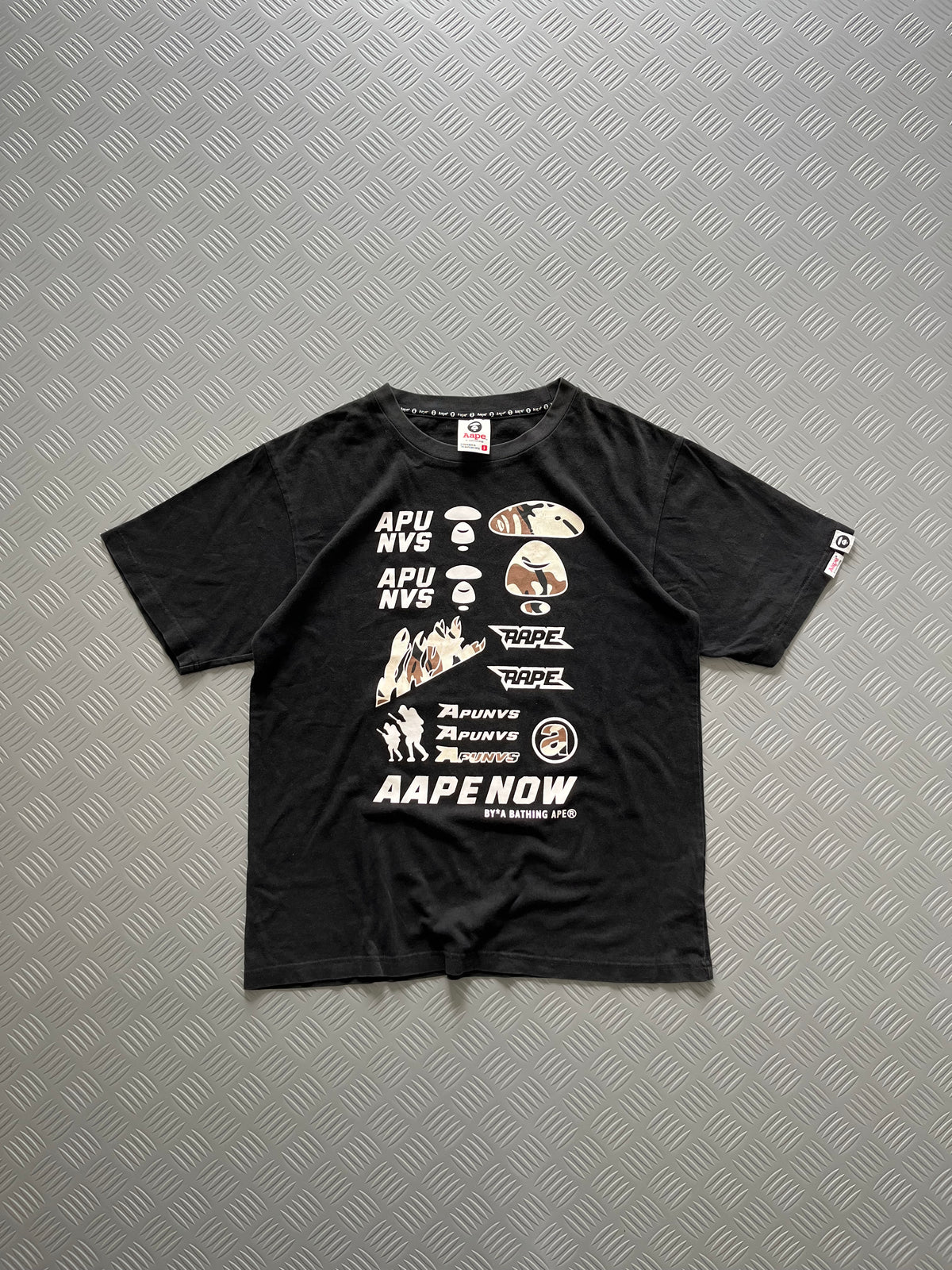 AAPE NOW MOON FACE CAMO TSHIRT