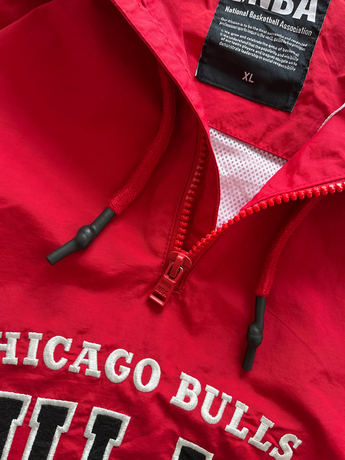 NBA CHICAGO BULLS QUARTER ZIPPER