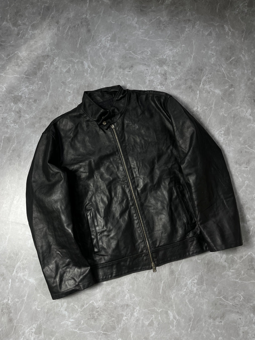 LEATHER BIKER JACKET