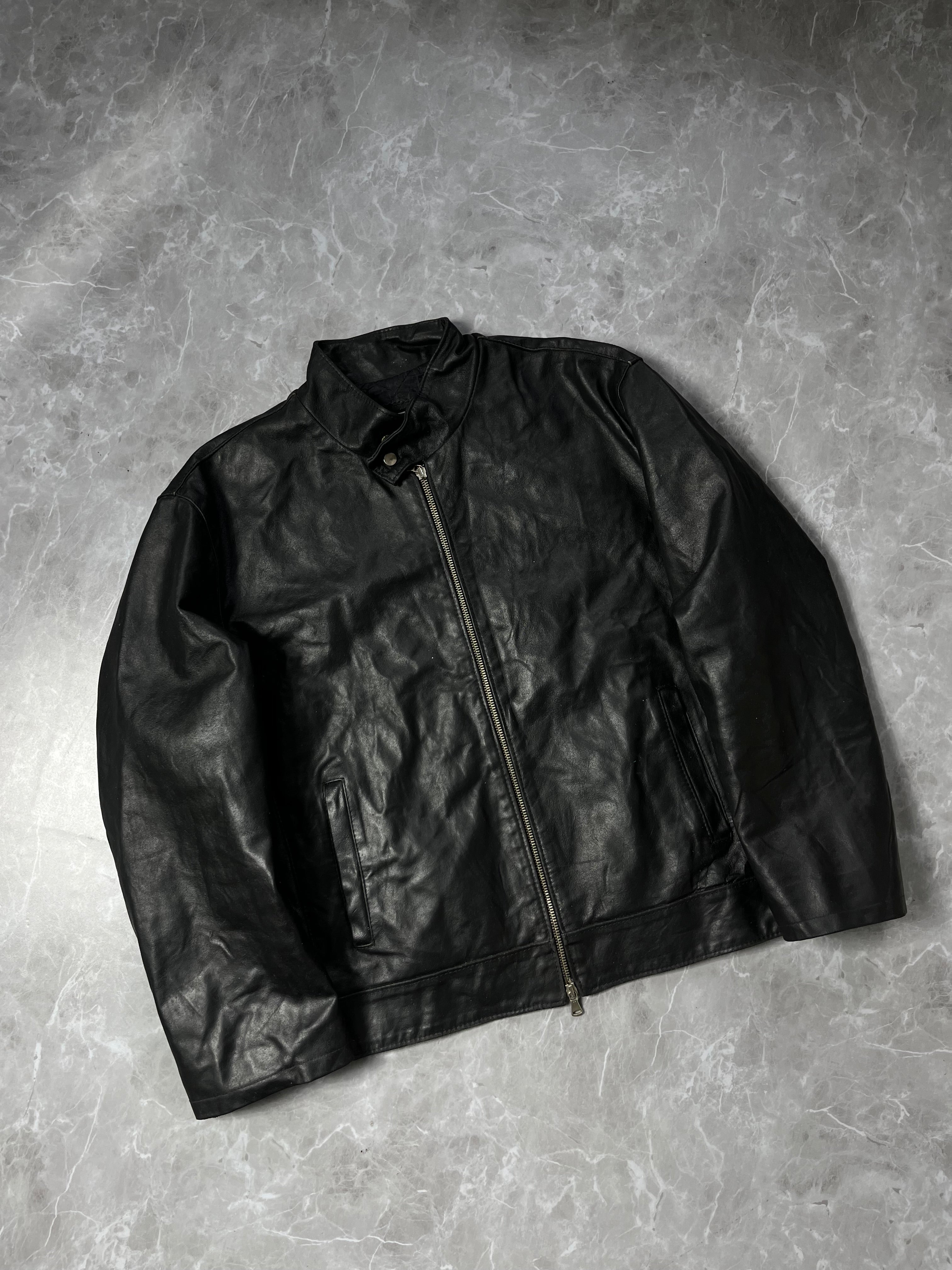 LEATHER BIKER JACKET