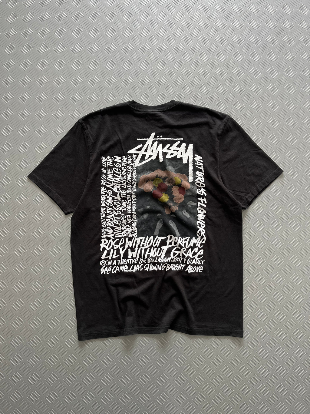 STUSSY CAMELLIEAS PIGMENT TSHIRT