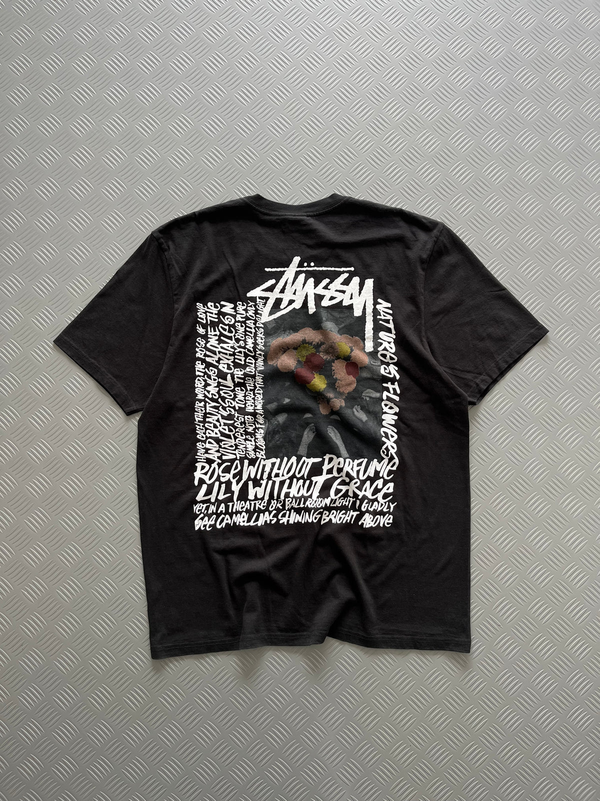 STUSSY CAMELLIEAS PIGMENT TSHIRT