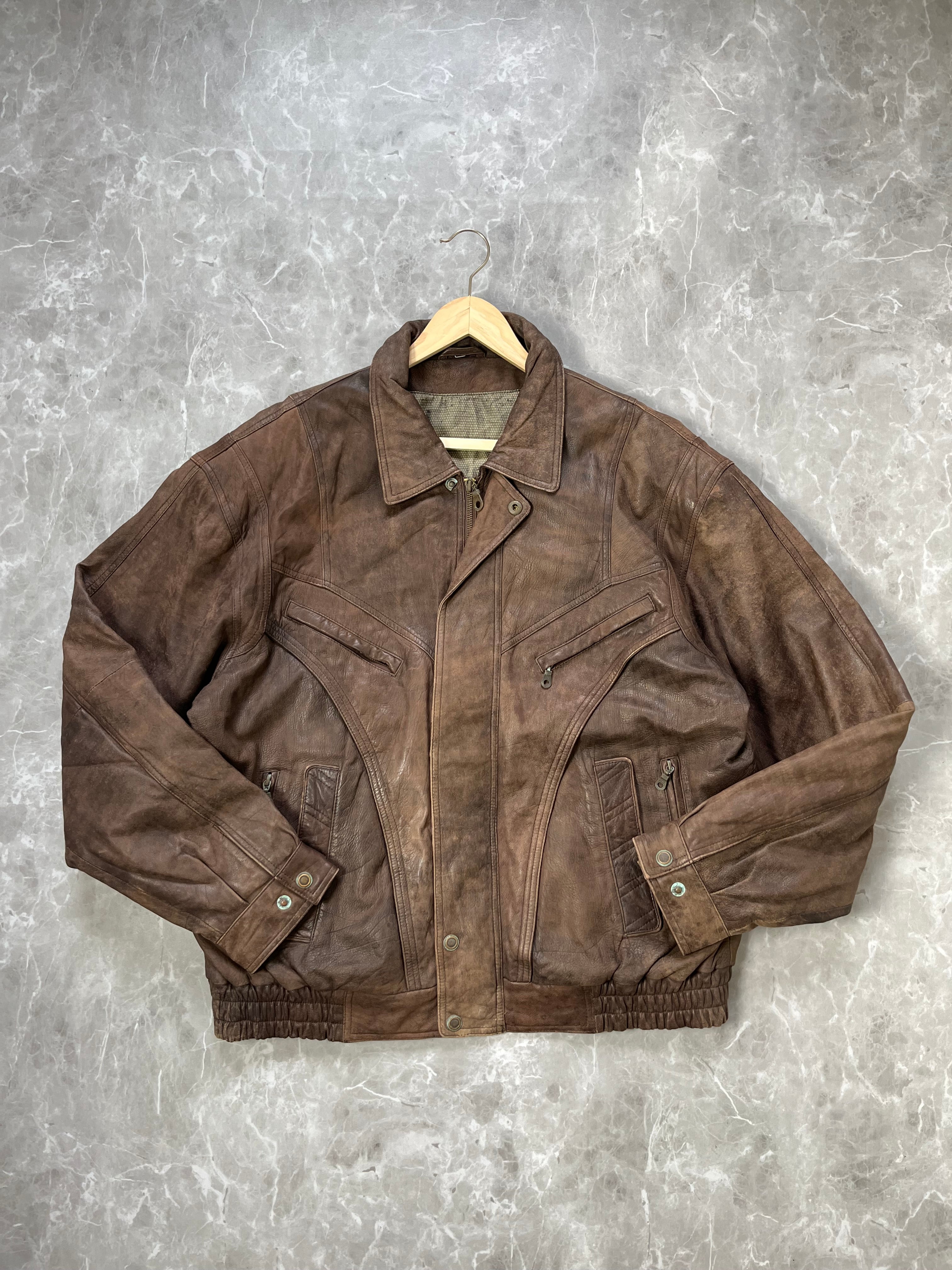 GENUINE LEATHER PILOT BOMBER JACKET