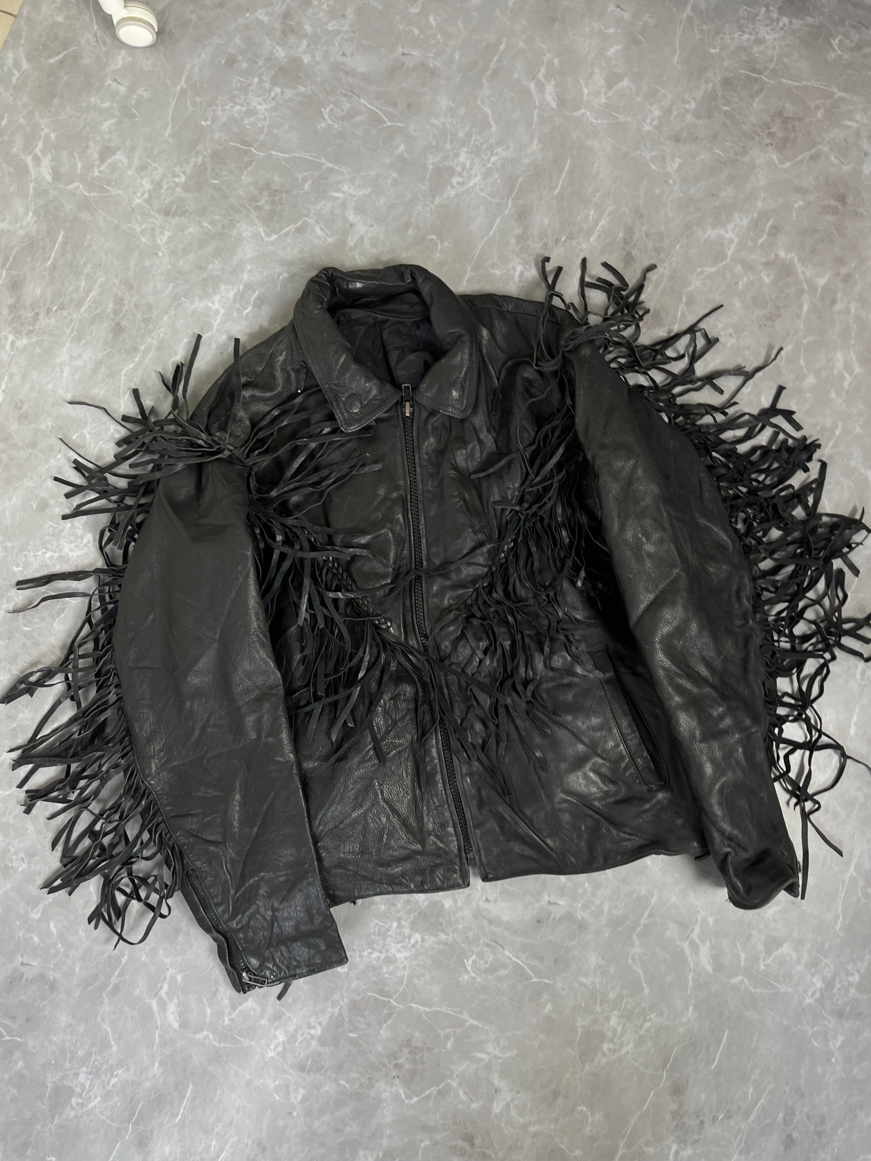 GENUINE LEATHER COWBOY Y2K JACKET