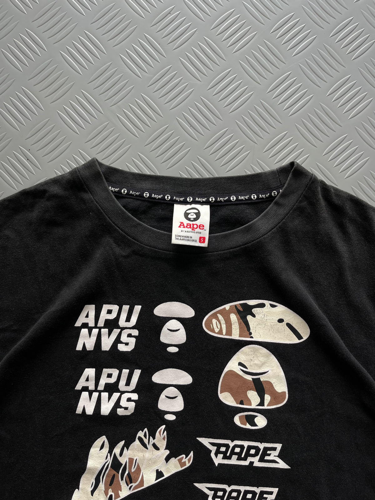 AAPE NOW MOON FACE CAMO TSHIRT